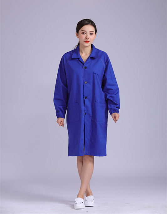 防靜電防塵滌棉大褂 防靜電服 吸汗透氣柔軟舒適 大口袋松緊袖口  潔凈服廠家 防靜電防塵滌棉大褂 防靜電服 吸汗透氣柔軟舒適 大口袋松緊袖口  潔凈服廠家